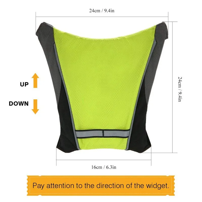 LED Cycling Bag/Backpack Widget with Remote Control Reflective Turn Signal Direction Indicator - Waterproof Safe for Bicycle | Электроника