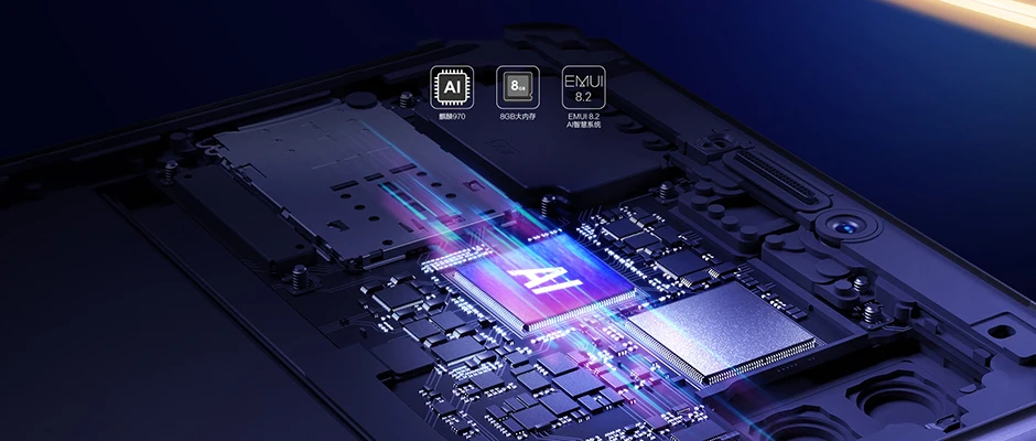 Honor Note 10, мобильный телефон Kirin 970, четыре ядра, мобильный телефон, две sim-карты, 6,95 дюймов, Android 8,1, отпечаток пальца, ID, NFC