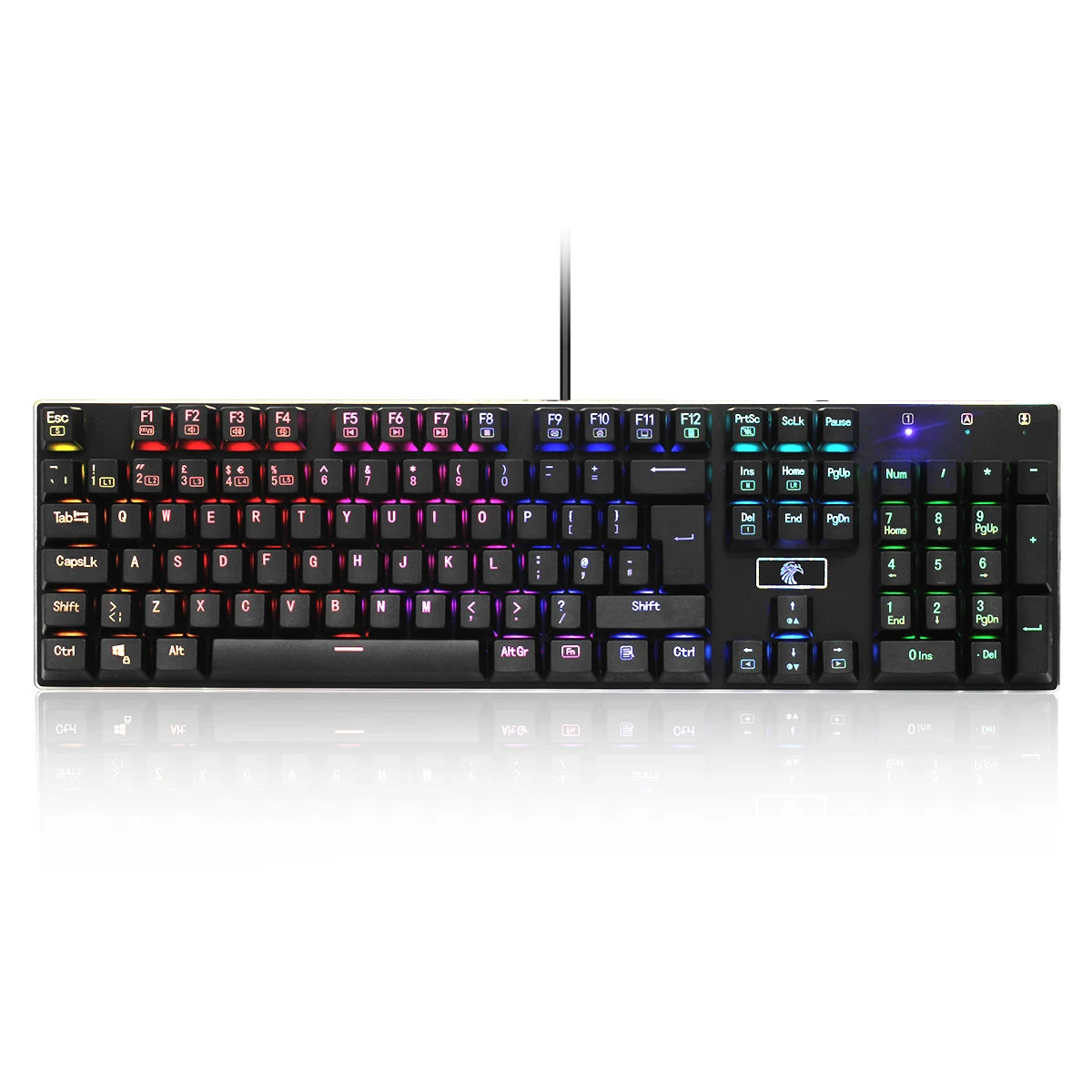 Z88 Eagle UK Layout RGB Механическая игровая клавиатура 105 ключ Outemu Clicky переключатель программируемый светодиодный клавиатура с подсветкой
