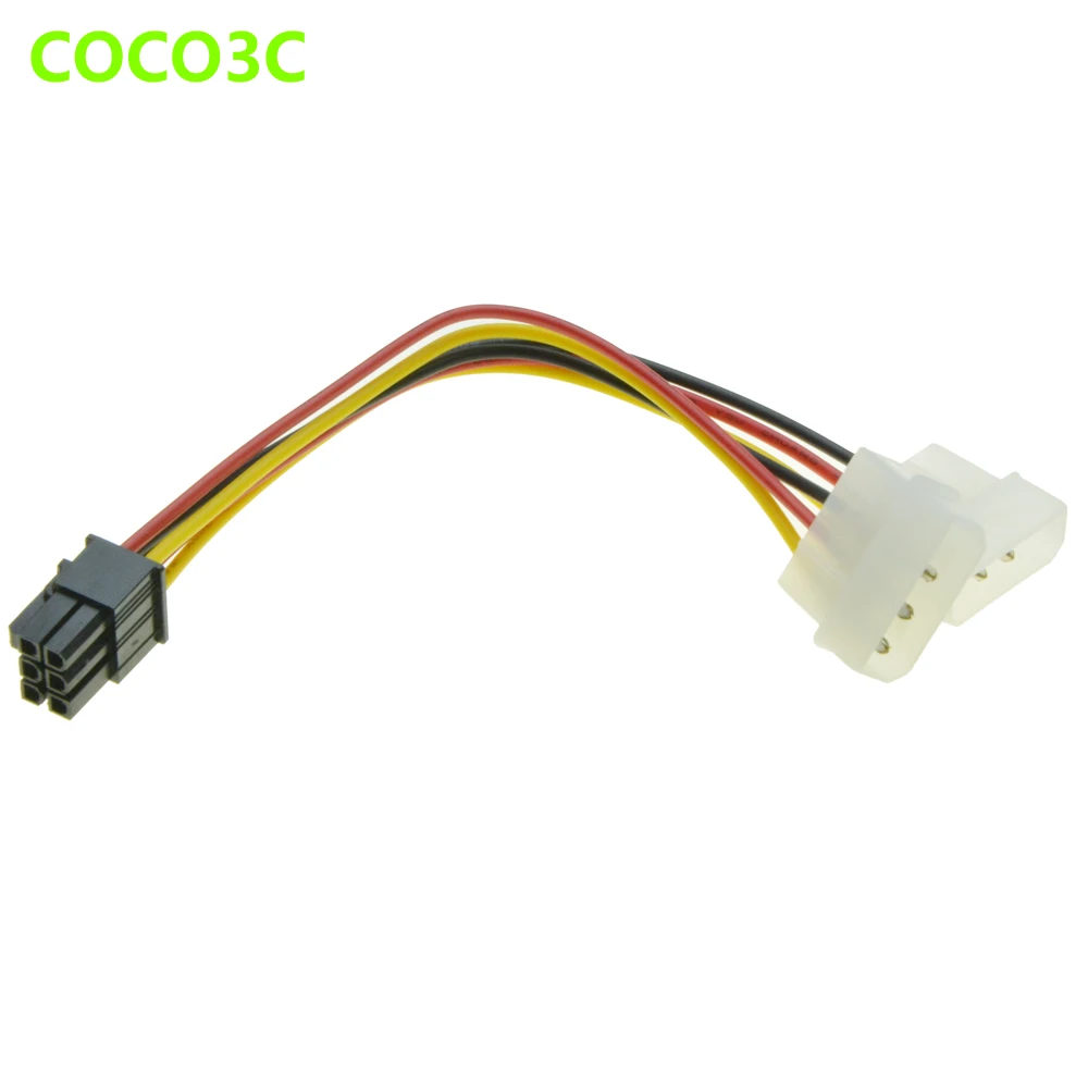 6 Pin Male 1-2 Molex 4Pin IDE Мужской кабель питания графическая карта порт к D Штекер для nVidia