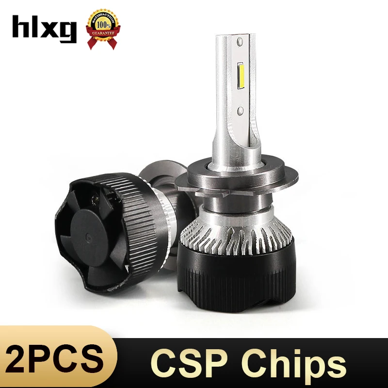 HLXG CSP лампада H7 светодиодный светильник на голову 10000LM 72 Вт 9005 HB3 лампа для