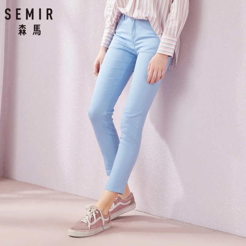 Женские повседневные брюки SEMIR однотонные облегающие леггинсы cec лето 2019 |