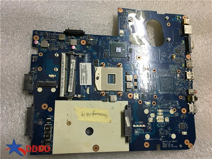 Оригинальная материнская плата для ноутбука шлюза NV79 NV7915u модель NAYF0 LA-5881P MBWHH02001