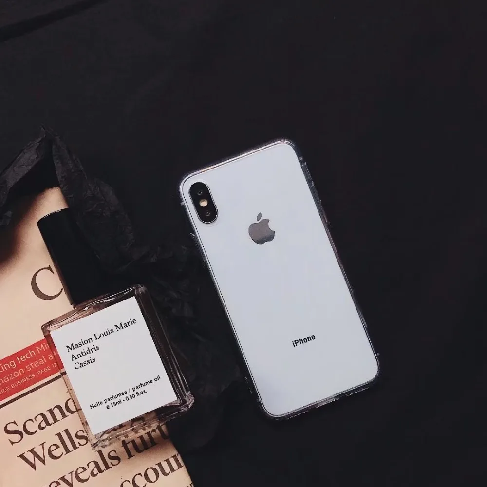 ORYKSZ силиконовый чехол для iPhone x случаях простой прозрачным рисунком телефон 8 6 S 7