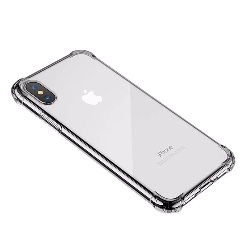 Прозрачный чехол-подушка безопасности Чехол для iPhone 7 8 6 7plus 8plus 6plus 6s X plus XS XR MAX |