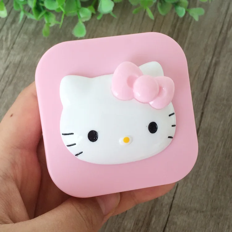 Милый дизайн hello kitty чехол для контактных линз впитывающая коробка для хранения макияжа yey-D2005