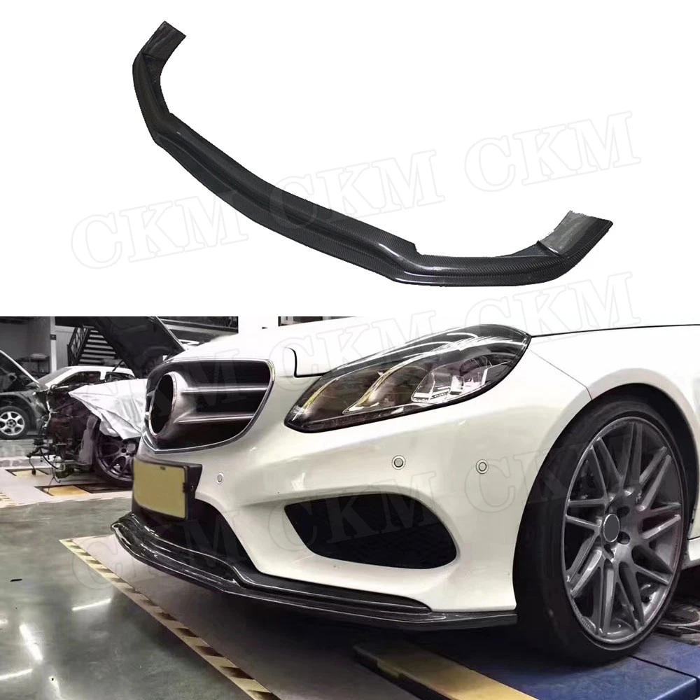Спойлер для переднего бампера из углеродного волокна Mercedes Benz E Class W212 E260 E300 E400 Sport