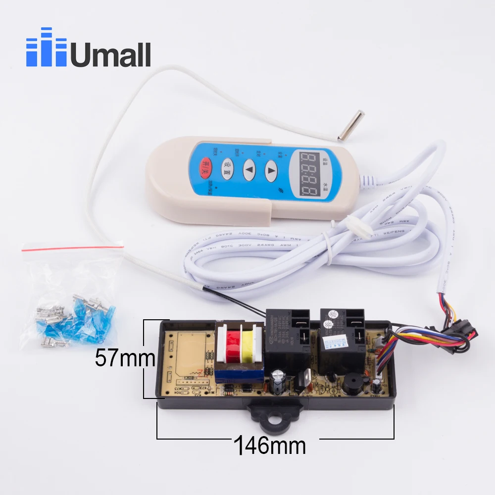 

Electric water heater universal controller 4 buttons digital manual temperature computor plate Modified board 220v