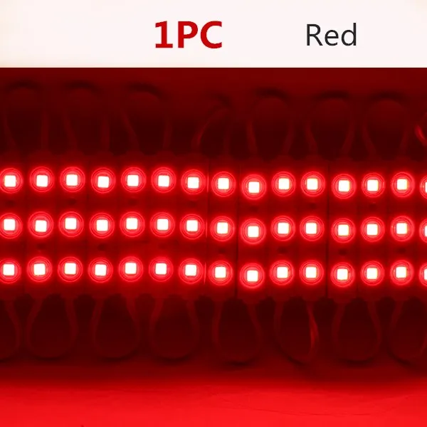 red 1pc Супер яркий SMD 5054 светодиодный модуль Рекламный дизайн высокое качество светодиодный модуль освещение 3 светодиодный DC12V 1 шт. 5 шт. 10 шт - Цвет: red 1pc