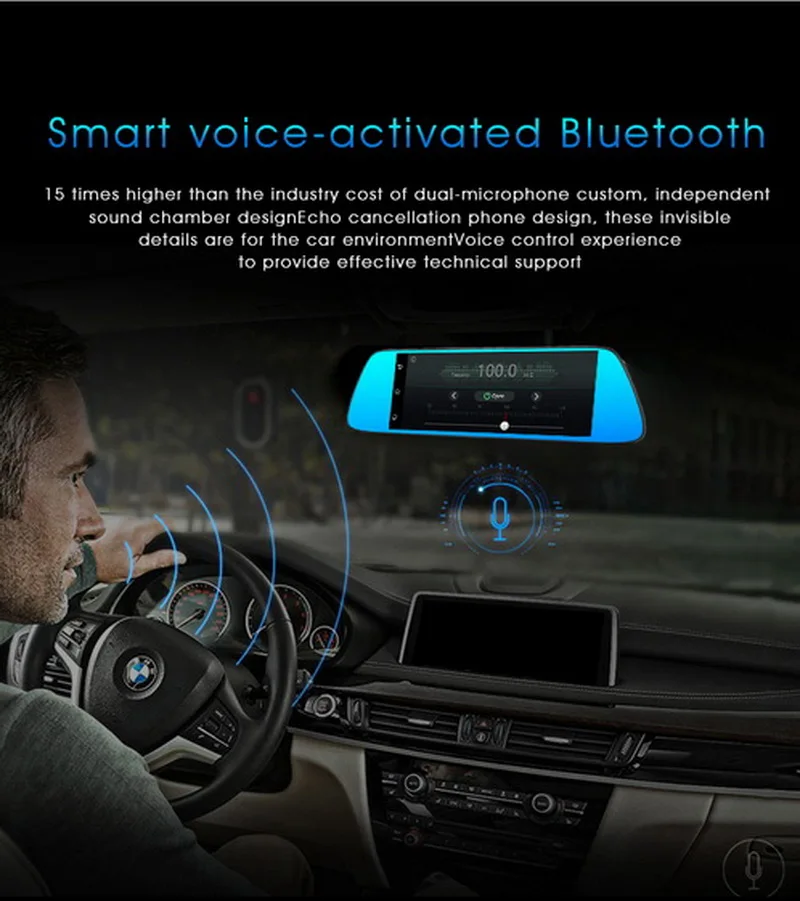 7 дюймов Android 5 0 Автомобильный видеорегистратор Full HD 1080P зеркало заднего вида с