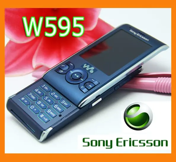Отремонтированный мобильный телефон sony Ericsson W595 разблокированный W595 сотовый телефон 3.15MP