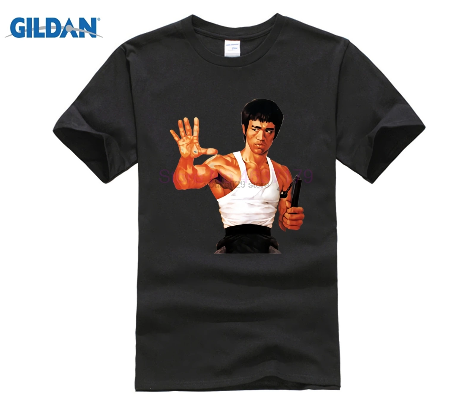 Kungfu Creator Брюс Ли Нун Чакс Футболка мужская MMA основатель футболка hombre Jeet Kune Do Топ