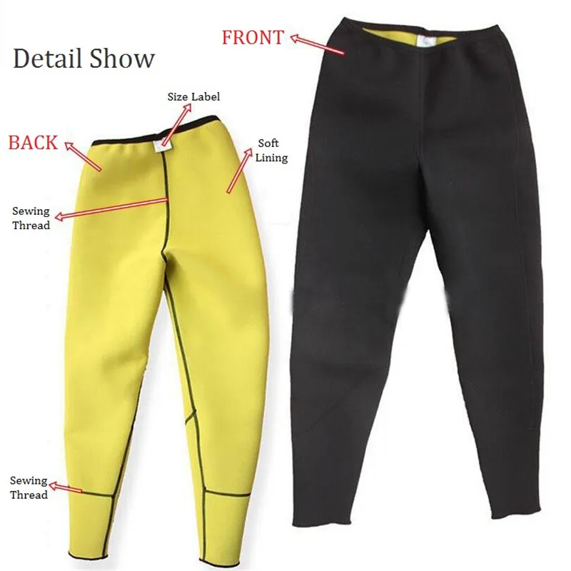 Длинные брюки сауна женские эластичные капри для фитнеса|sauna pants|neoprene leggingscontrol