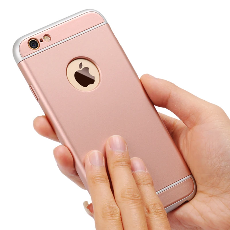 Роскошный тонкий чехол 3 в 1 для Apple iPhone 8 7 6 6s Plus полностью защищенный от падения с
