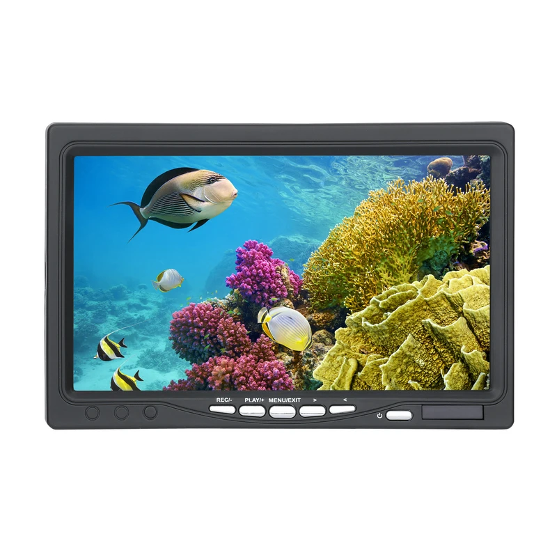 7-дюймовый DVR-монитор 30 м 1000 ТВЛ эхолот камера для подледной рыбалки светодиодов
