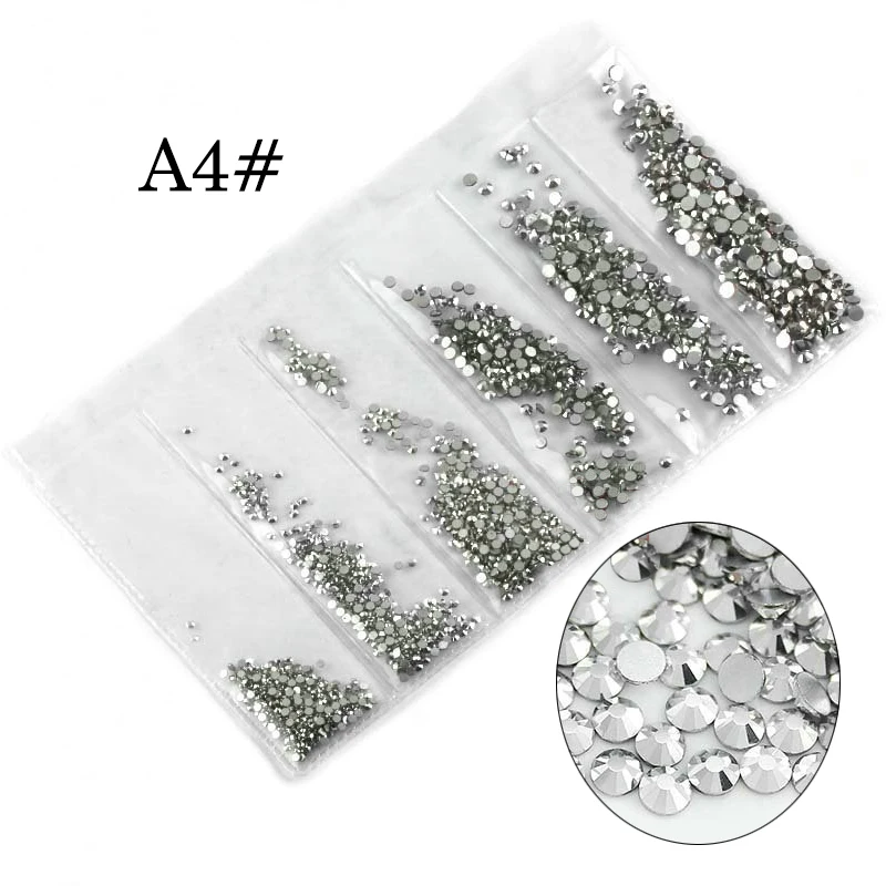 A4 Rhinestones Стразы сваровски FRANCHESKA блестящие стразы на ногти для украшения для ногтей кристалл страз гель лак коди смешанные размеры маникюр инструменты комплект стразы стекло стразы сваровски для дизайн ногтей - Цвет: A4 Rhinestones