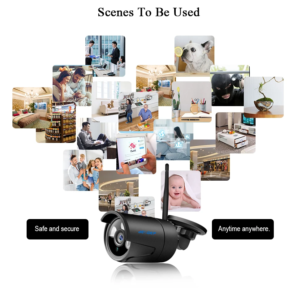 Беспроводная ip-камера besder 1080P 960P 720 P, 128 ГБ, слот для карт TF, CamHi, приложение для безопасности, Wifi, водонепроницаемая ip-камера видеонаблюдения IP66 CCTV