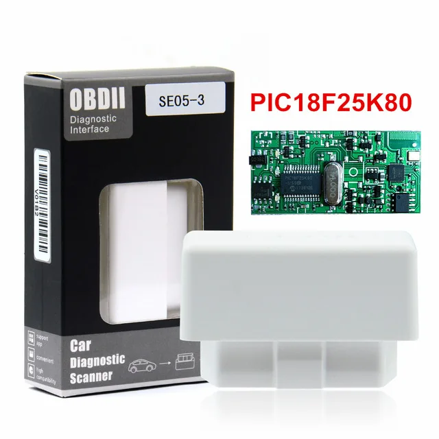Красный 25K80 Мини ELM327 Bluetooth V1.5 OBD2 автомобильный диагностический инструмент ELM 327 Bluetooth для Android/WindowsFor OBDII протоколы - Цвет: Красный