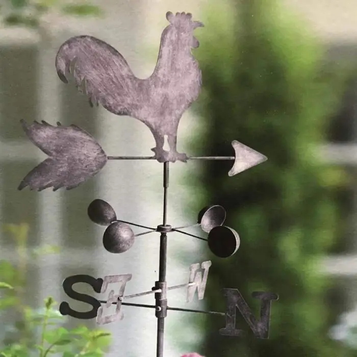 Традиционный петух Weathervanes Железный петух флюгер скорость ветра указатель направления Сад Двор SLC88