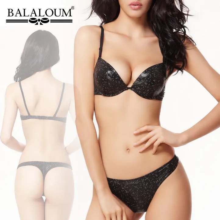 Balaloum качества дамы сексуальное женское белье комплект черный Красный Желтый Push Up