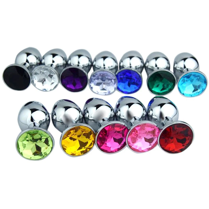 hot new Small M L Size Metal Anal Toys Butt Plug Stainless Steel Sex Products For Adults O2 | Красота и здоровье