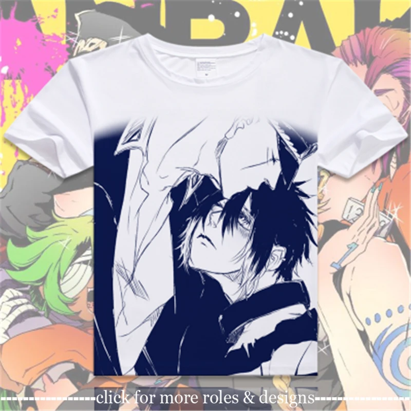 Nanbaka - The Numbers Rock Jyugo Nico Cosplay Costume Cloth Unisex Short Sleeve T Shirt T-shirt | Тематическая одежда и