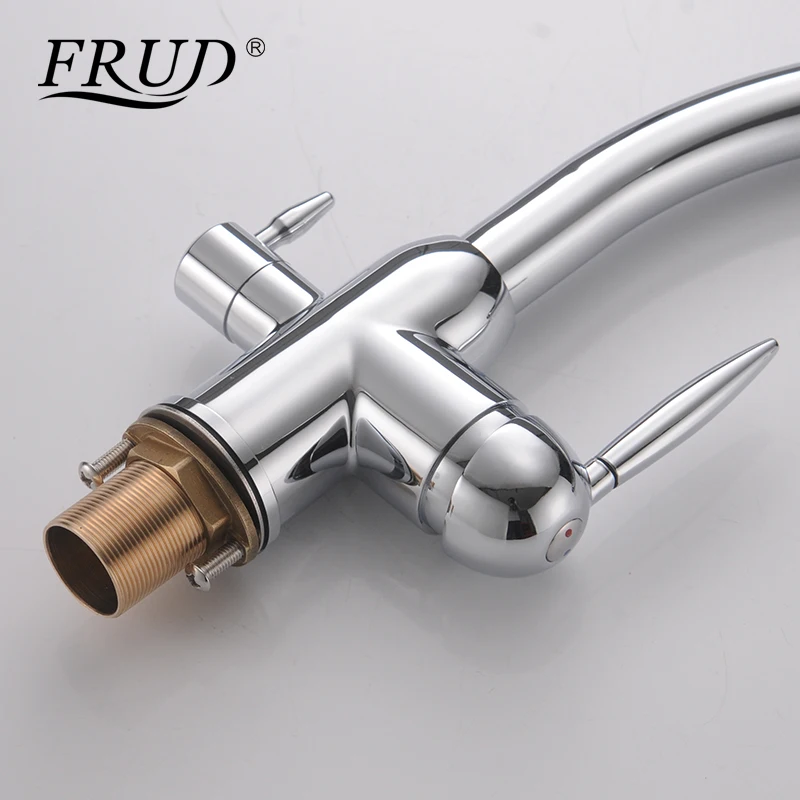 FRUD кухонный кран 3 цвета flitered для раковины воды смеситель набортный Смеситель