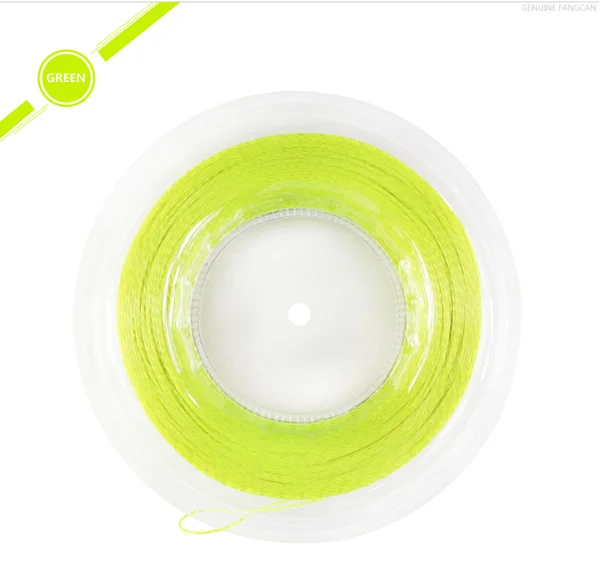 Fluorescent yellow 200 м/катушка FANGCAN TS201 Выдвижная струна прочная и хорошая игровая катушка теннисные струны для теннисной ракетки 4 цвета - Цвет: Fluorescent yellow