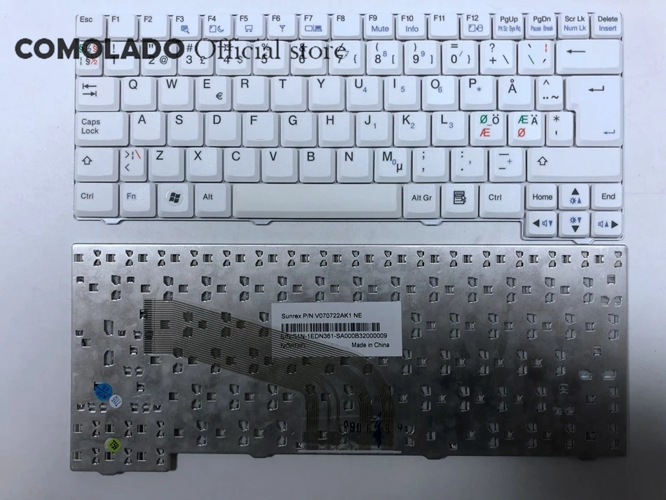 Корейский скандинавский бразильский ноутбук Keyboar для LG X110 X 110 V070722AS1 KR белая