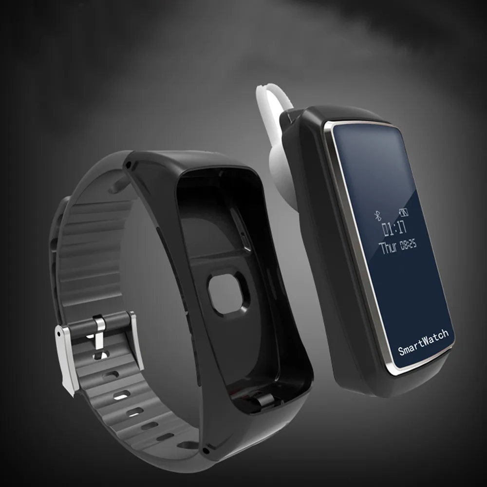 Наушники в ухо Bluetooth беспроводные Спортивные наушники Bluetooth умные спортивные часы для смартфона