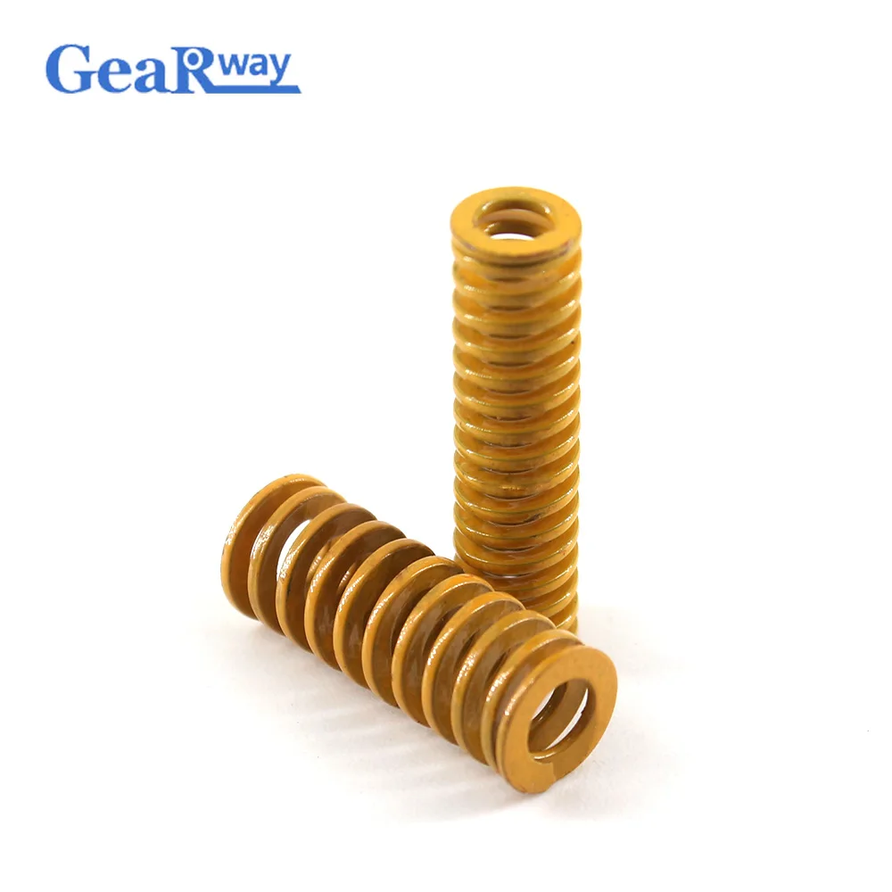 Gearway 2 шт. желтая компрессионная пружина TF10x60/10x6 5/10x9 5/10x100 мм легкая спиральная