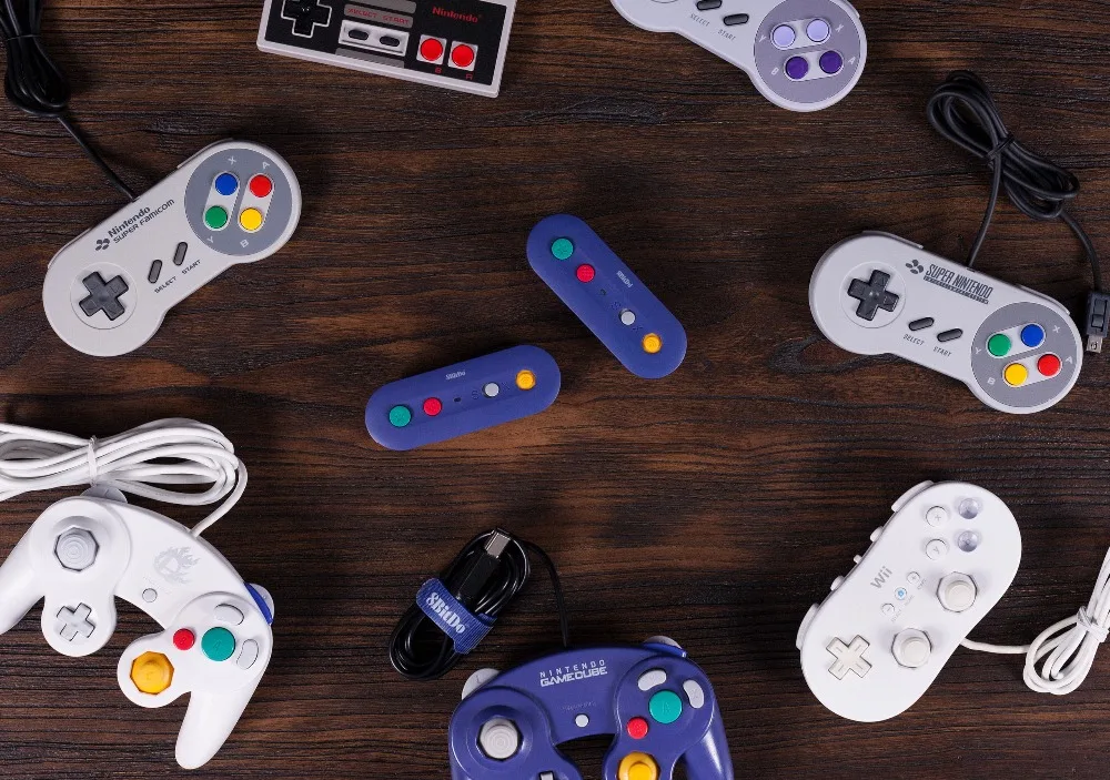 Беспроводной адаптер 8bitdo GBros для NES SNES SF C Classic Edition Wii Nintendo Switch Gamecube|Запасные части| |