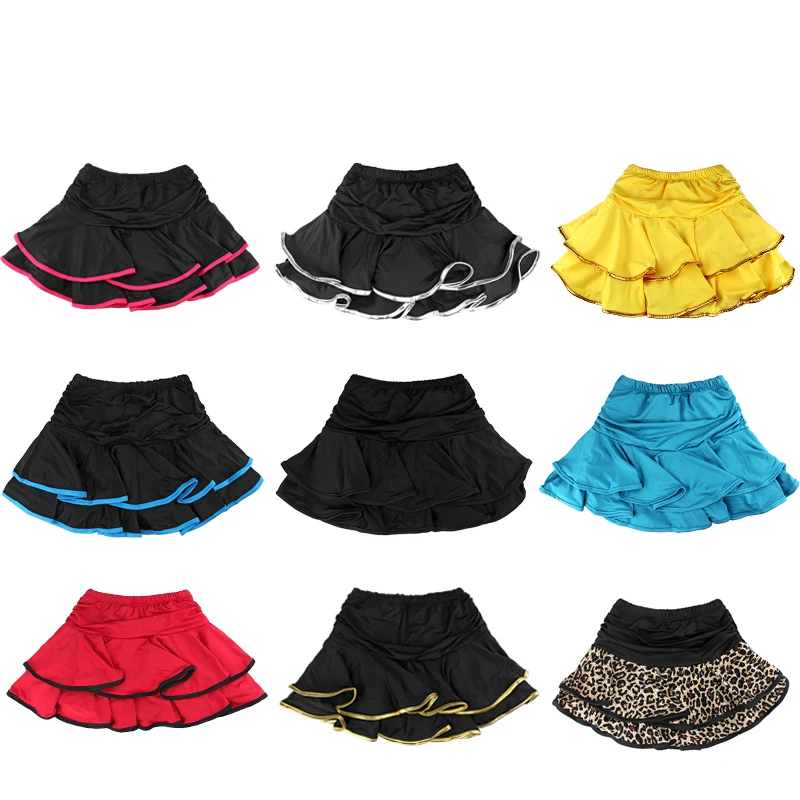 

New Arrival Hot Sale Discount Spring Summer Girls Cute Latin Dance Skirt Children Ballroom Women Latin Performance Dance Skirt