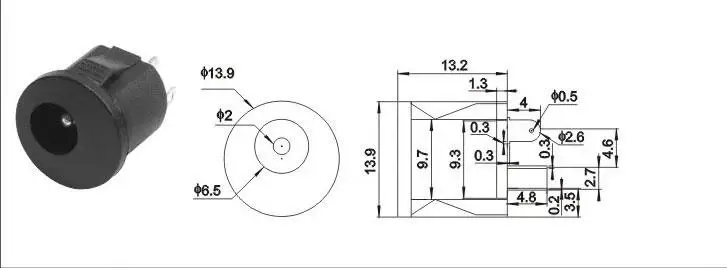 Монтажная панель с разъемами для карт 5 шт. DC022 DC 022K 5*2 1/5 5x2 1 мм разъем постоянного