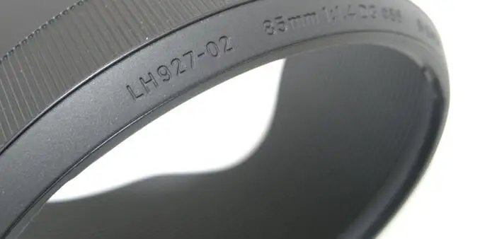 85 1,4 книги по искусству бленда объектива(LH927-02) для Sigma мм f/1,4 DG HSM Камера Ремонт Часть блок