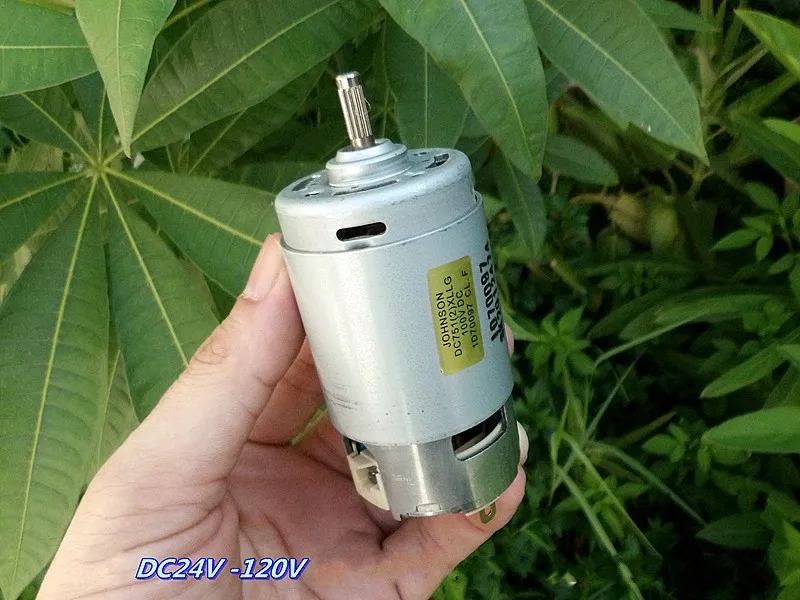 DC24V-100V compensated carbon brush High torque 7512 motor Spindle motor