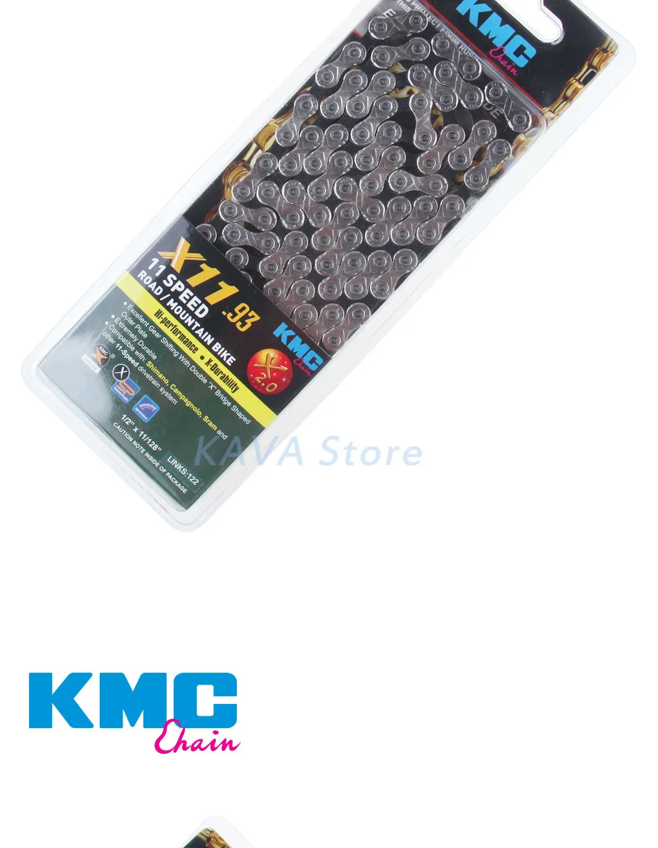 KMC X10 X11 MTB велосипед длинная цепь 122L 10/11 цепь для скоростного велосипеда волшебная кнопка горная с оригинальной коробкой горный велосипед длинная цепь