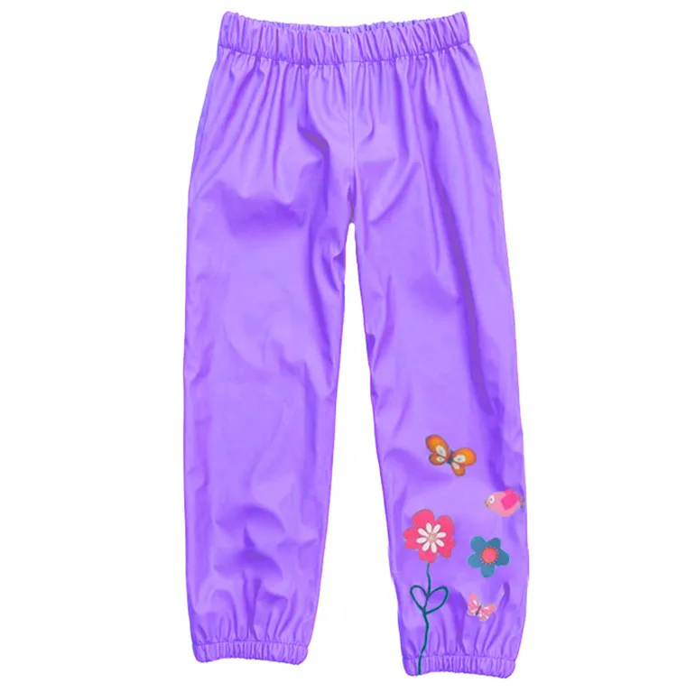 pants purple Куртка-дождевик для детей; сезон осень-зима; красная куртка для девочек; ветровка; куртка для мальчиков; детский плащ-Тренч; Детский водонепроницаемый костюм; Z791 - Цвет: pants purple