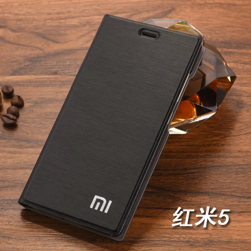 Новое поступление! Чехлы для Xiaomi Redmi 5 роскошный тонкий стильный кожаный