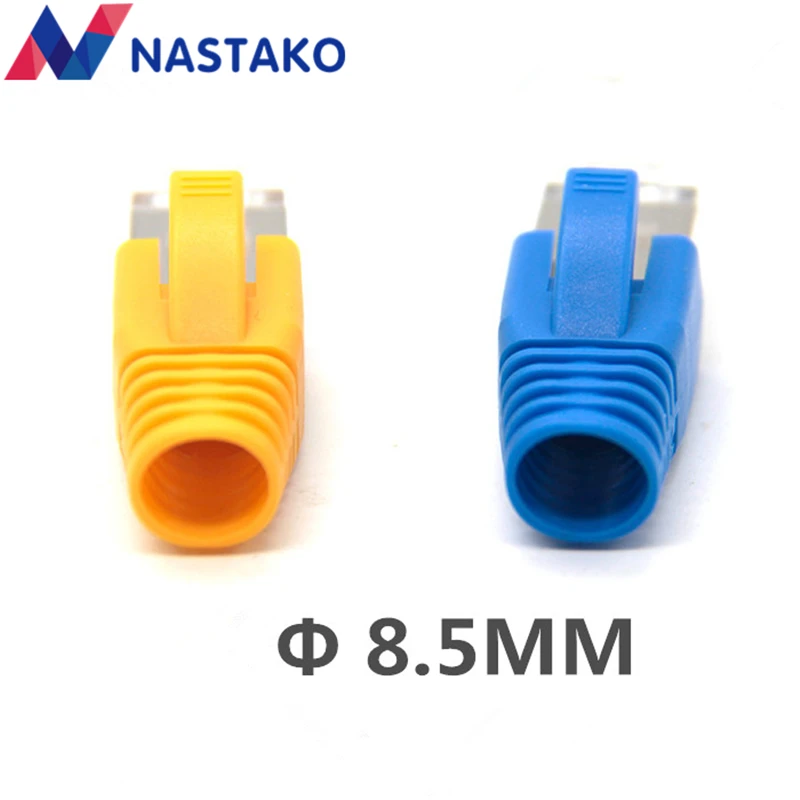 Красочный Cat7 RJ45 разъем крышка s разъемы для сетевого кабеля Ethernet сброс натяжения