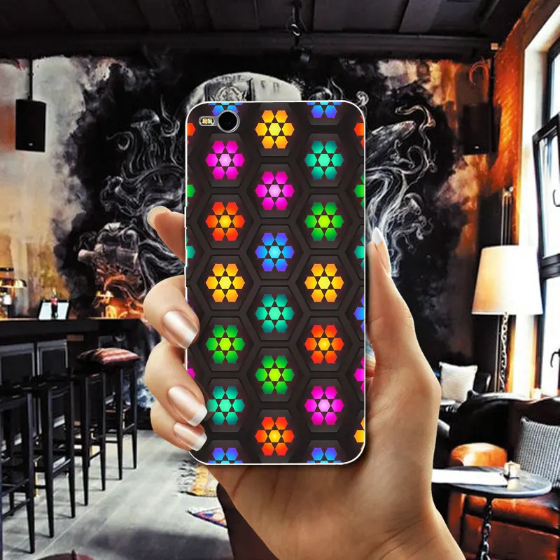 Circles Art Pink Black Tablecloth For HTC One M7 M8 M9 M10 E9 Plus U11 A9 Desire 530 630 626 628 816 820 Soft Mobile Phone Cases |