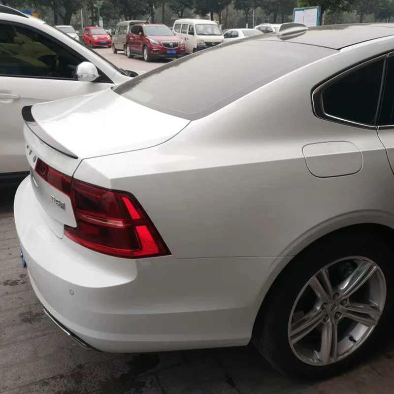 Для VOLVO S90 S90L до спойлер Высокое качество ABS Материал заднего крыла первоклассника Цвет задний спойлер для VOLVO S90 спойлер