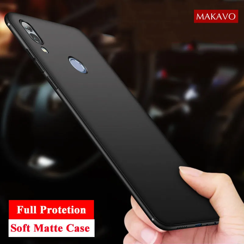 Чехол MAKAVO для Huawei P Smart 2019 полностью защитный мягкий силиконовый матовый чехол Pro