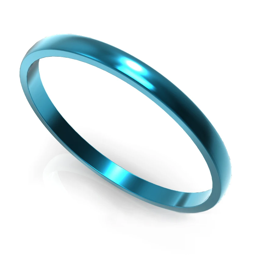 Cyan Inner Ring Floya 2 мм ширина заполненные кольца сменные внутренние кольца алюминиевый материал аксессуары для женщин Персонализированные красочные - Цвет основного камня: Cyan Inner Ring