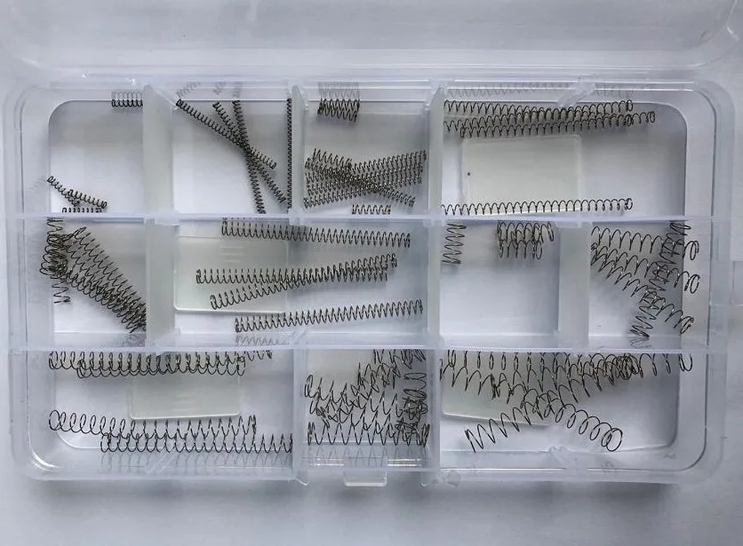 56pcs 0.3mm wire diameter pressure spring steel 3mm/4mm/5mm/6mm OD compression return Y-springs 10mm/30mm/50mm length | Обустройство