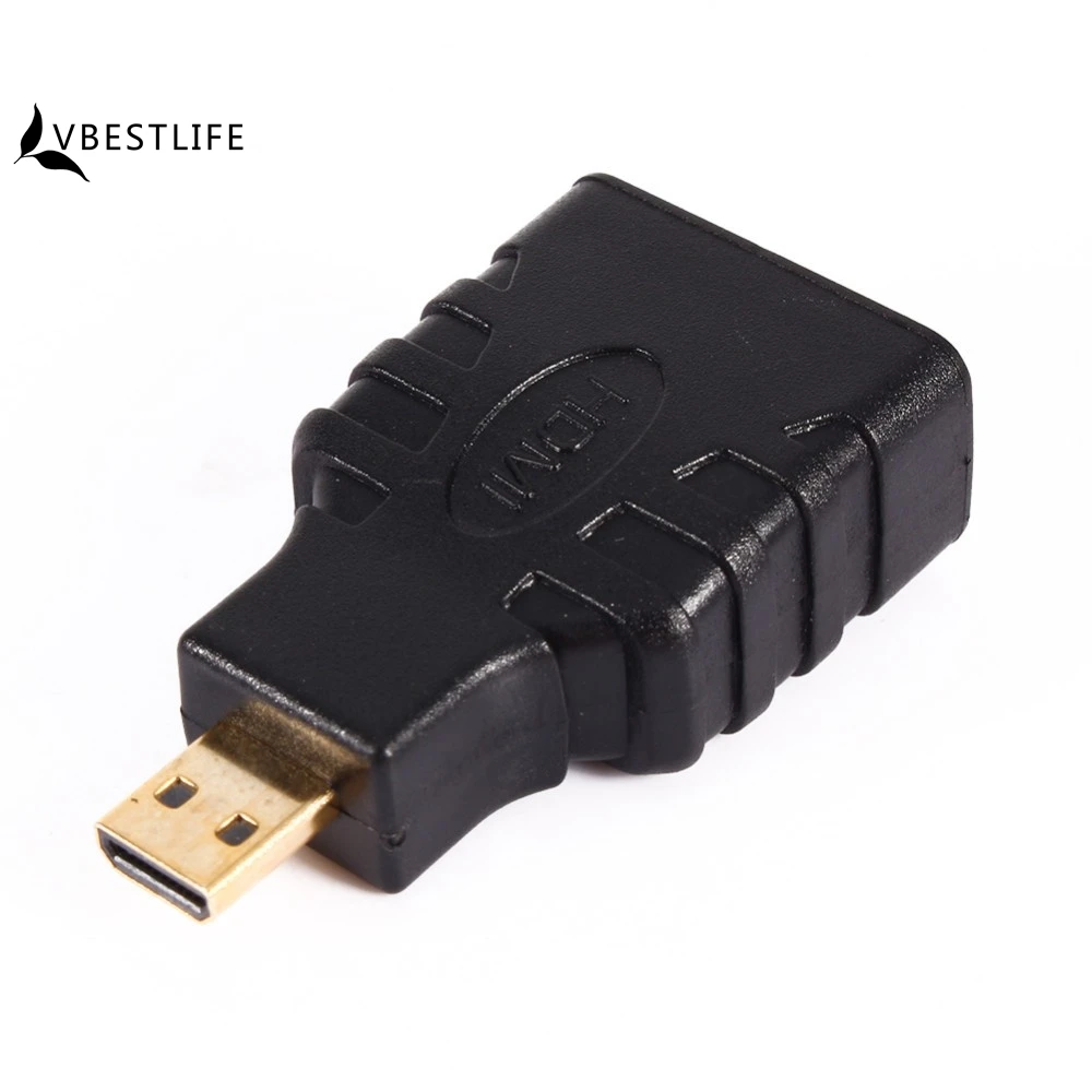 VBESTLIFE Micro HDMI Мужской к HDMI Женский адаптер Позолоченный разъем адаптер конвертер HD 1080P для HD tv BOX камеры телефоны