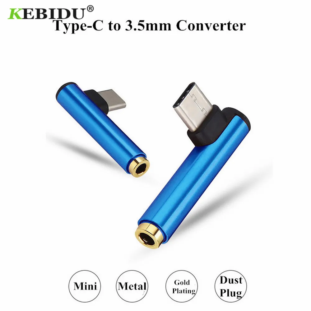 Переходник для наушников KEBIDU 2 в 1 с разъемом Type C на 3 5 мм адаптер Usb зарядное