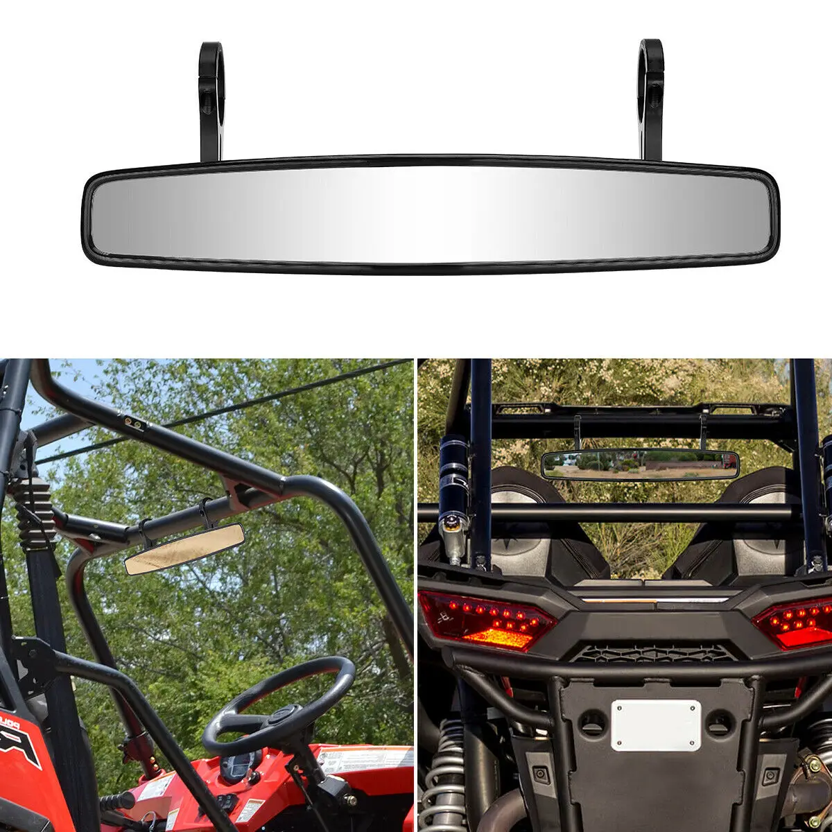 1,7" UTV широкое зеркало заднего вида гоночное зеркало для Polaris RZR Rangers 800 1000 XP 900 1000 для Yamaha Rhino Top для Honda
