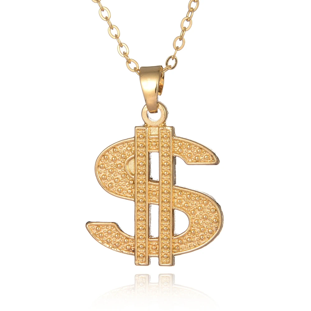Европейское эфиопское золото доллар США Монета $ колье с подвеской длинное