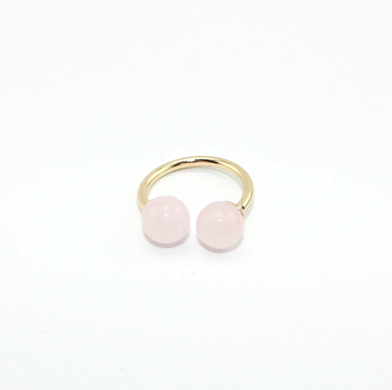 Женское кольцо с натуральными камнями новое милое открытым концом|finger ring|rings free